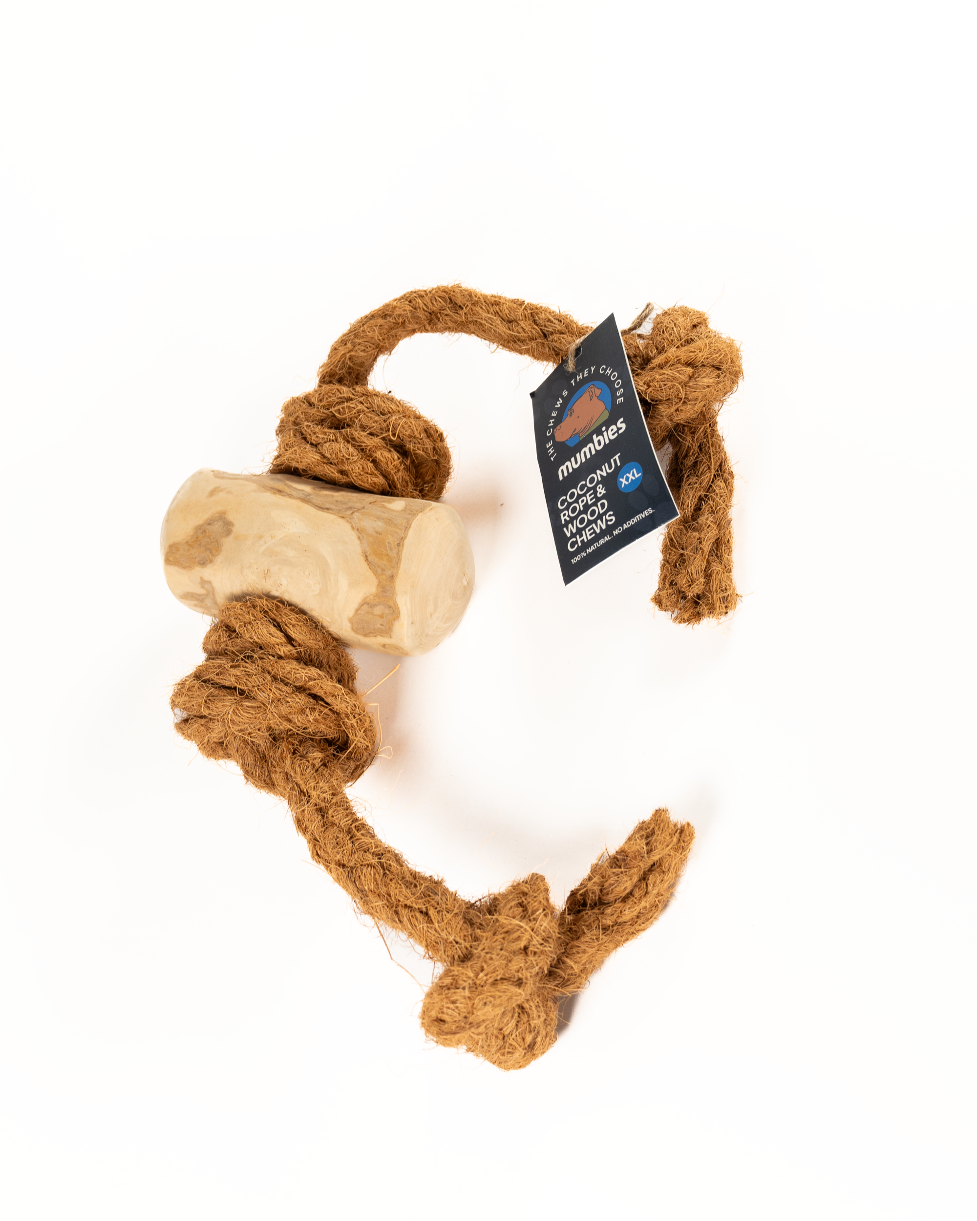 Coconut Rope and Coffee Wood Dog Chew Toy product image 4