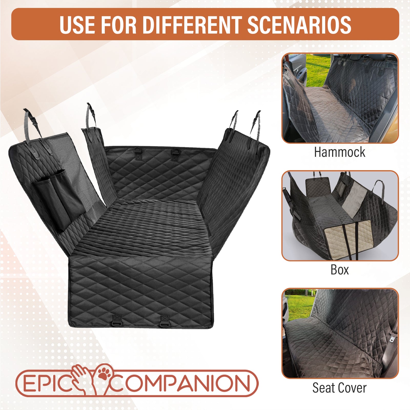 Dog Back Seat Hammock Cover product image 4