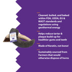Large Lamb Horn Dog Chew product image 4