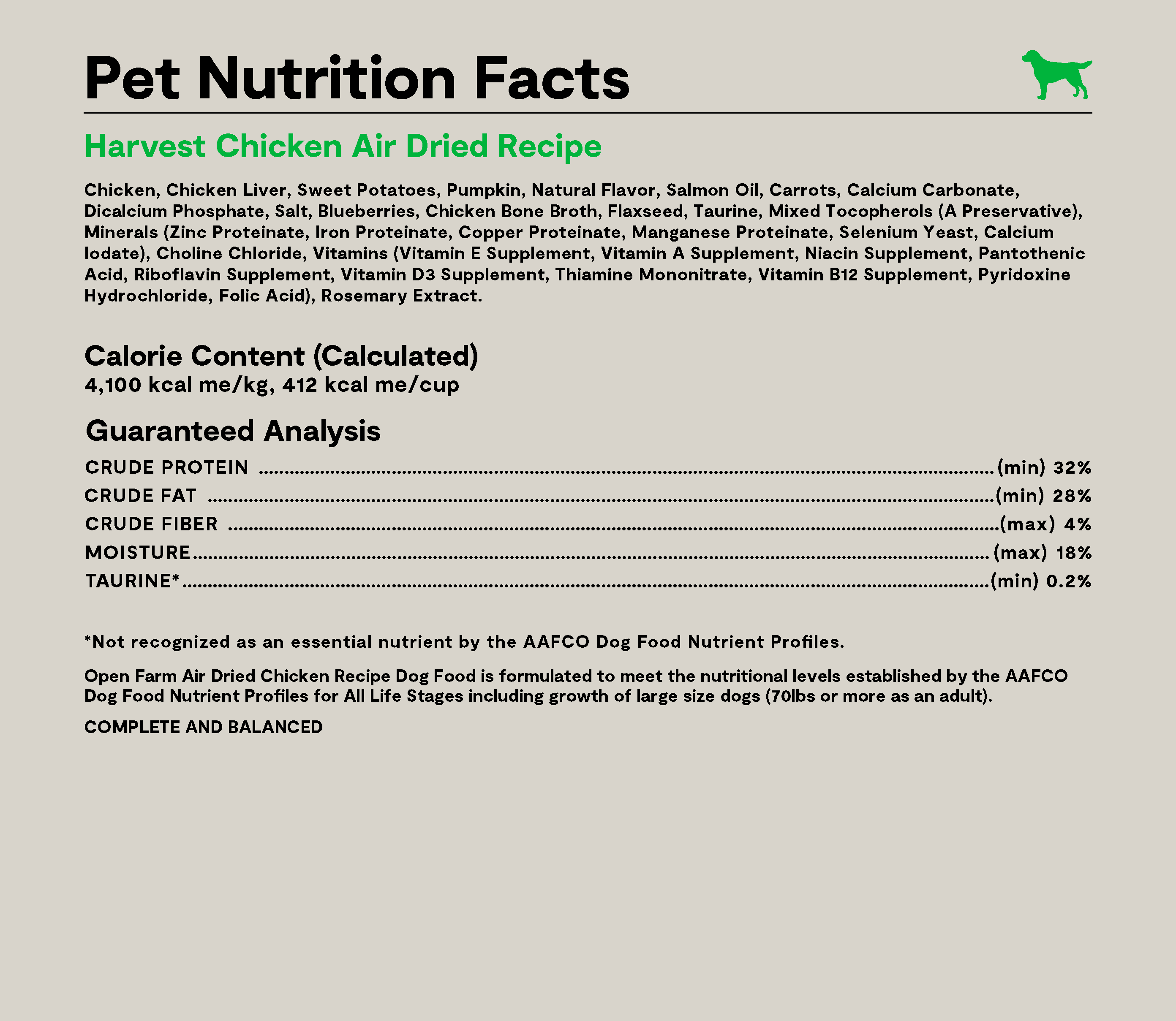 Air-Dried Chicken Dog Food product image 4