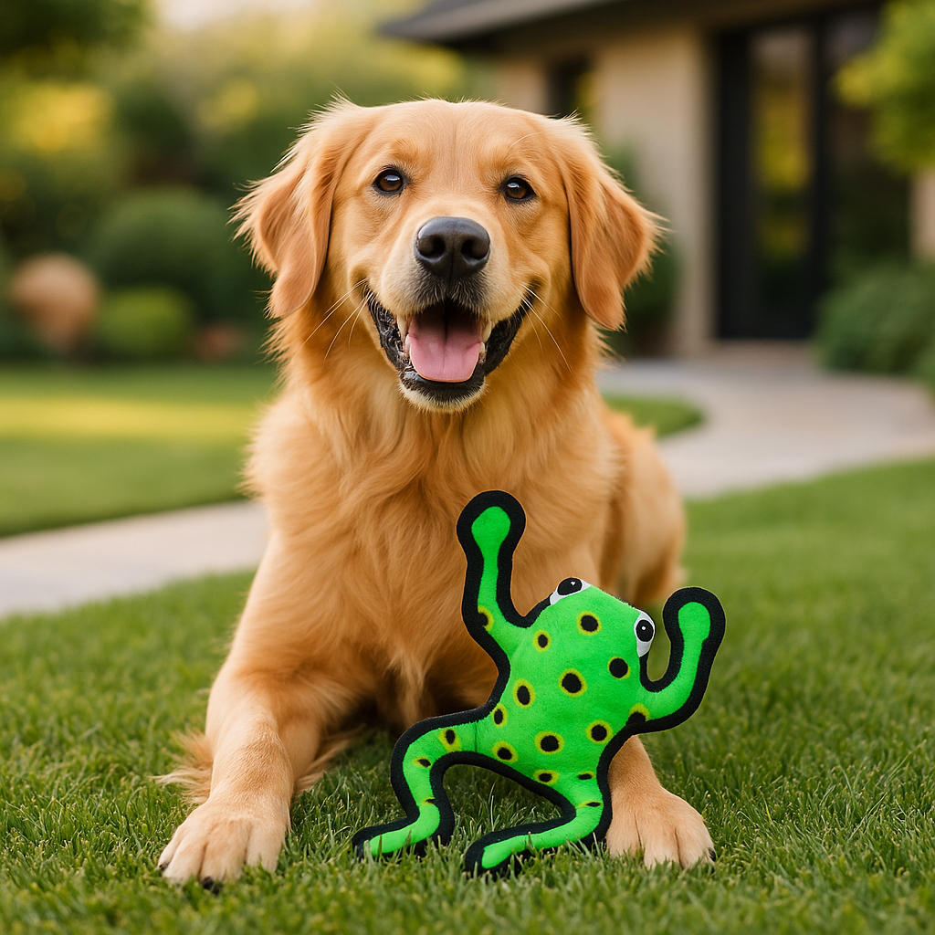 Plush Frog Dog Toy product image 4