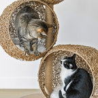 Three-Cave Rattan Cat Tree product image 4