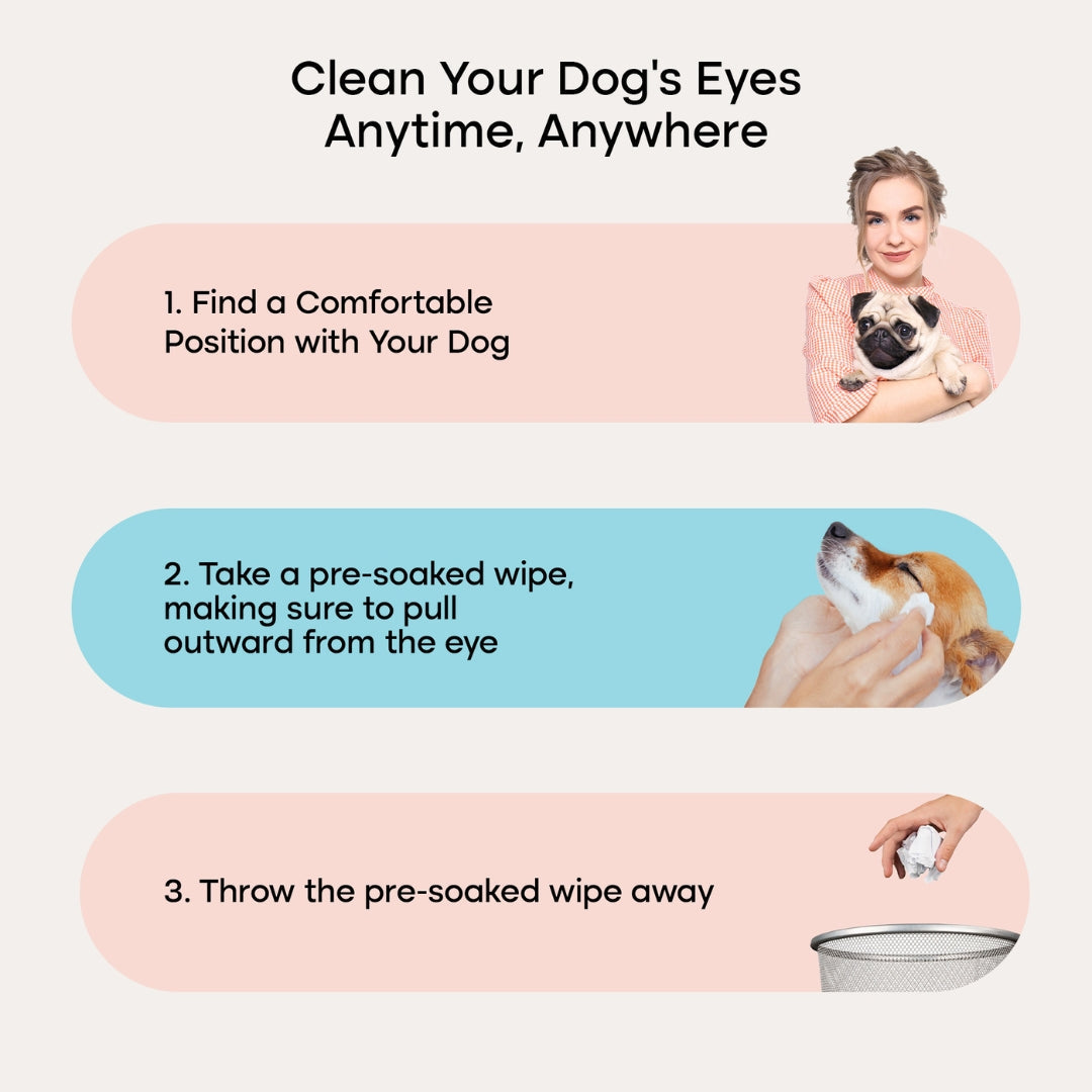 Pet Eye Cleaning Wipes for Tear Stains and Daily Debris, 100 Wipes per Pack with Shea Butter and Jojoba Oil source image 5