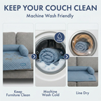 Cooling Dog Bed and Couch Cover Set, Breathable Washable Mat with Non-Slip Base in Multiple Sizes and Patterns source image 5