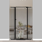 Extra Tall Walk-Through Pet Gate, 57-Inch Pressure-Mounted Steel Barrier in Six Width Ranges source image 5