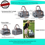 Expandable Soft-Sided Airline Pet Carrier, Two-Inch Taller Cabin for Ventilated and Secure Travel source image 5