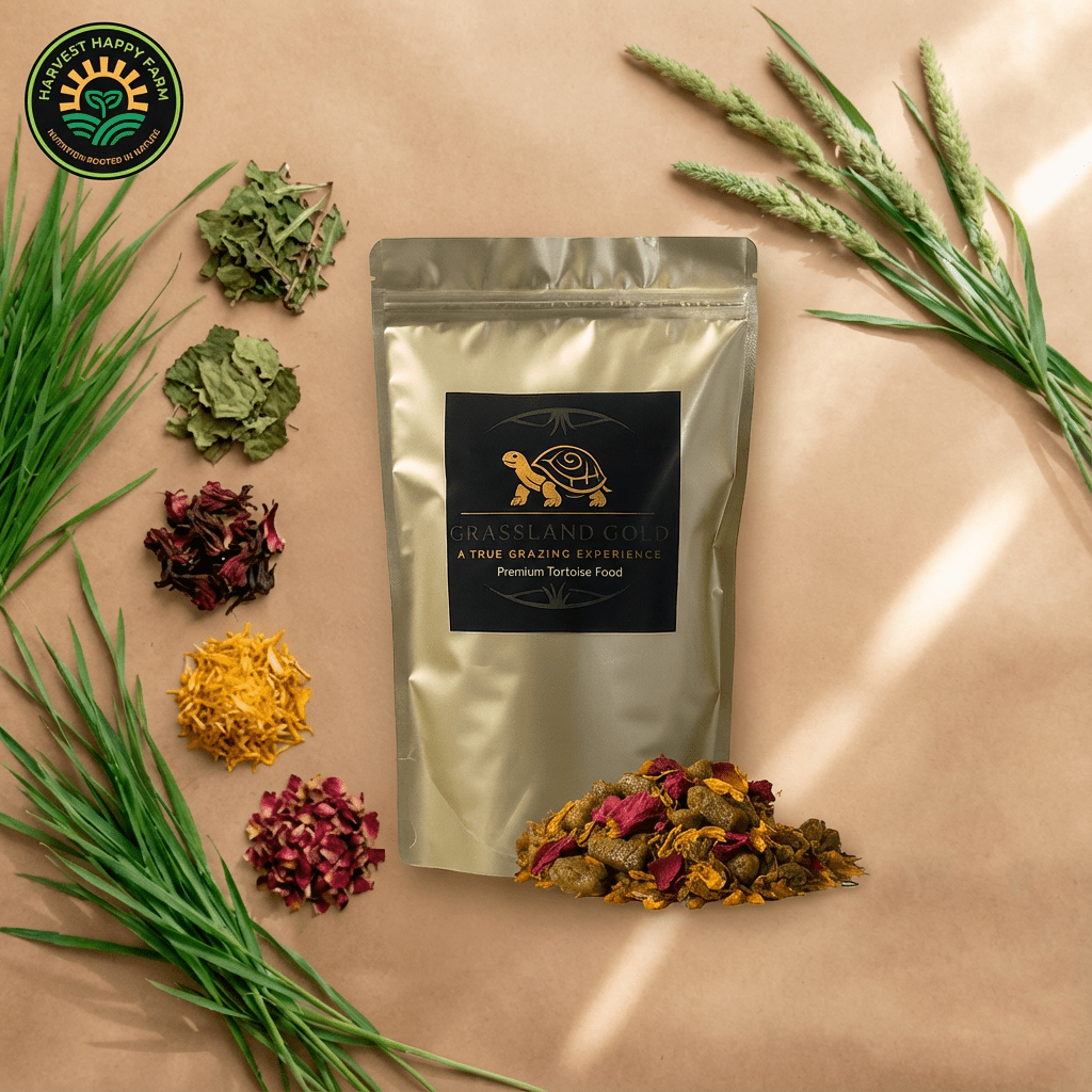 Hay-Based Tortoise Food, 12 oz High-Fiber Grassland Grazing Blend That Soaks Soft in Minutes source image 5