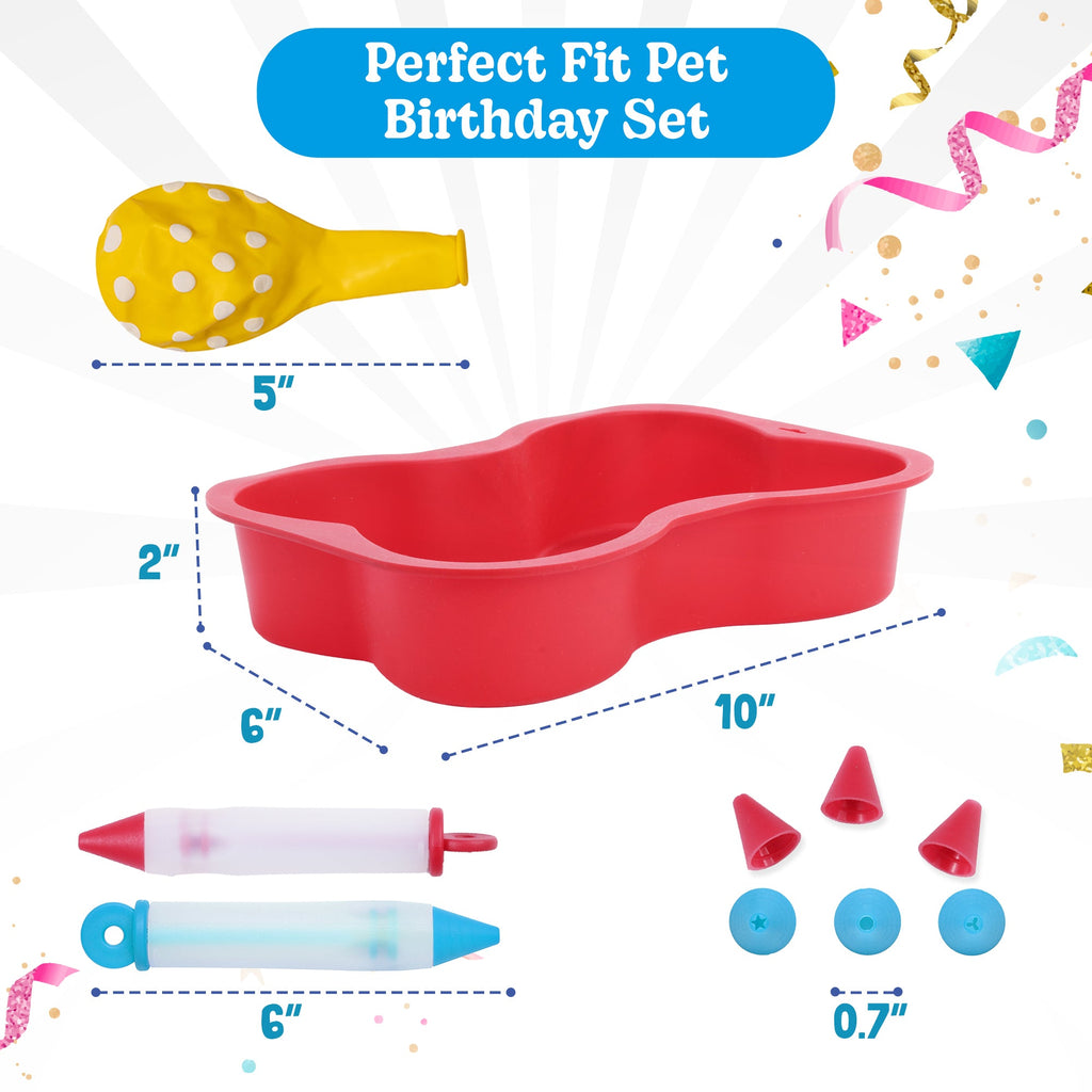 Dog Birthday Cake and Party Kit, Complete Bone-Shaped Baking and Decorating Set for a Special Celebration source image 5
