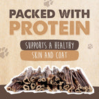 Single-Ingredient Beef Gullet Sticks for Dogs, 30-Pack Crunchy Chews for Puppies and Light Chewers source image 5