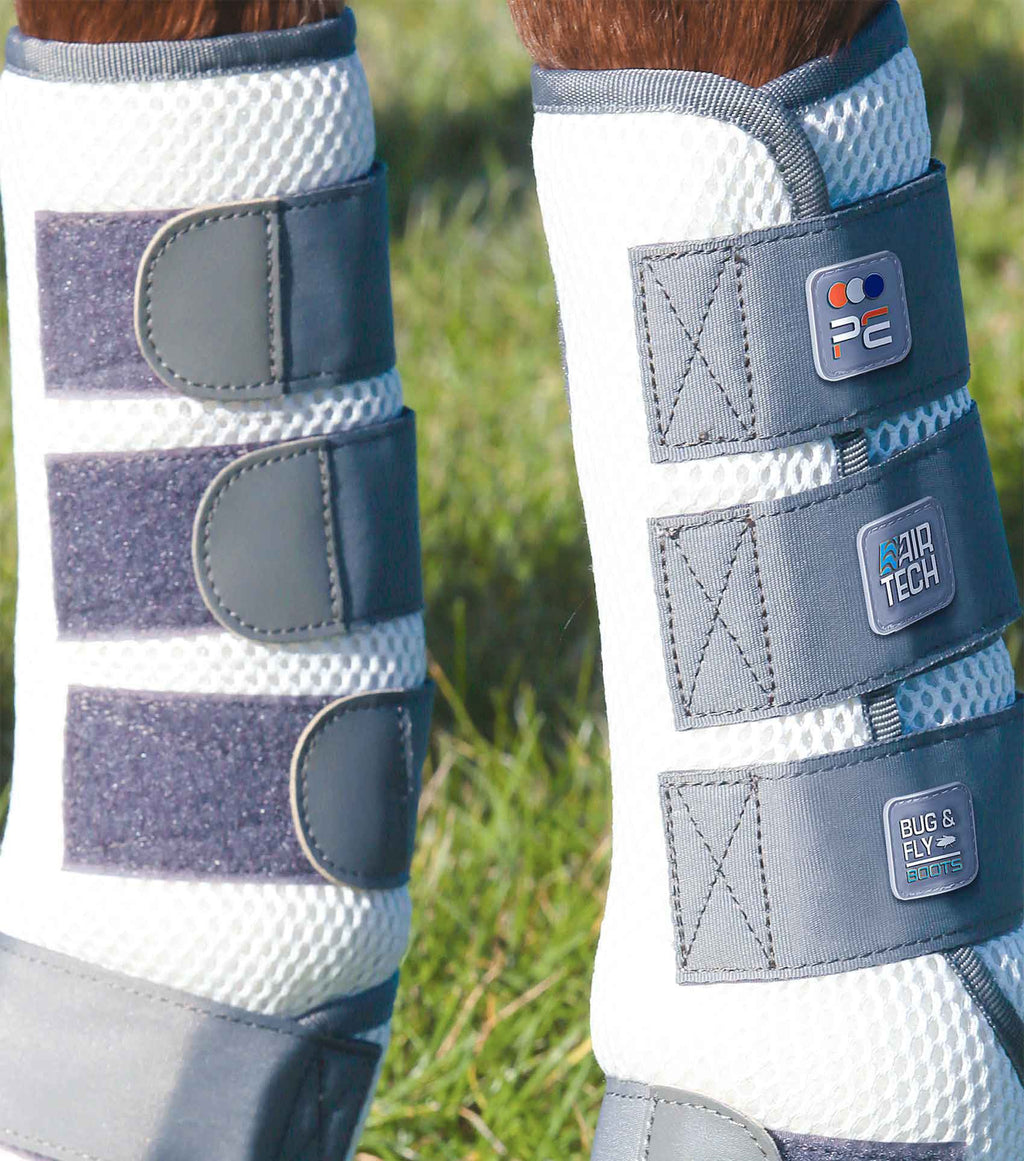 Horse Fly Boots in Breathable 3D Sports Mesh, Ventilated Leg Protection for Front or Hind Use source image 5