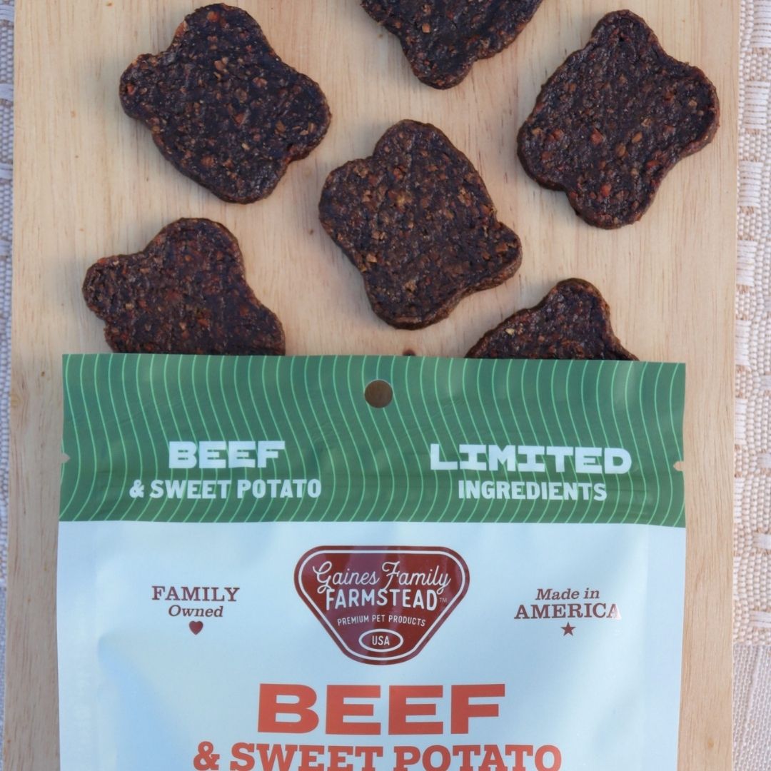 Beef and Sweet Potato Dog Treat Fillets, Soft 8 oz Chewy Rewards for Training and Everyday Snacking source image 5