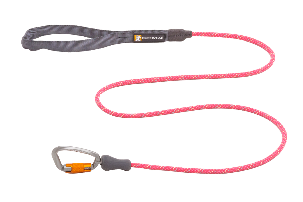 Reflective Rope Dog Leash for Everyday Walks, Auto-Locking Swivel Carabiner in Two Rope Diameters source image 5