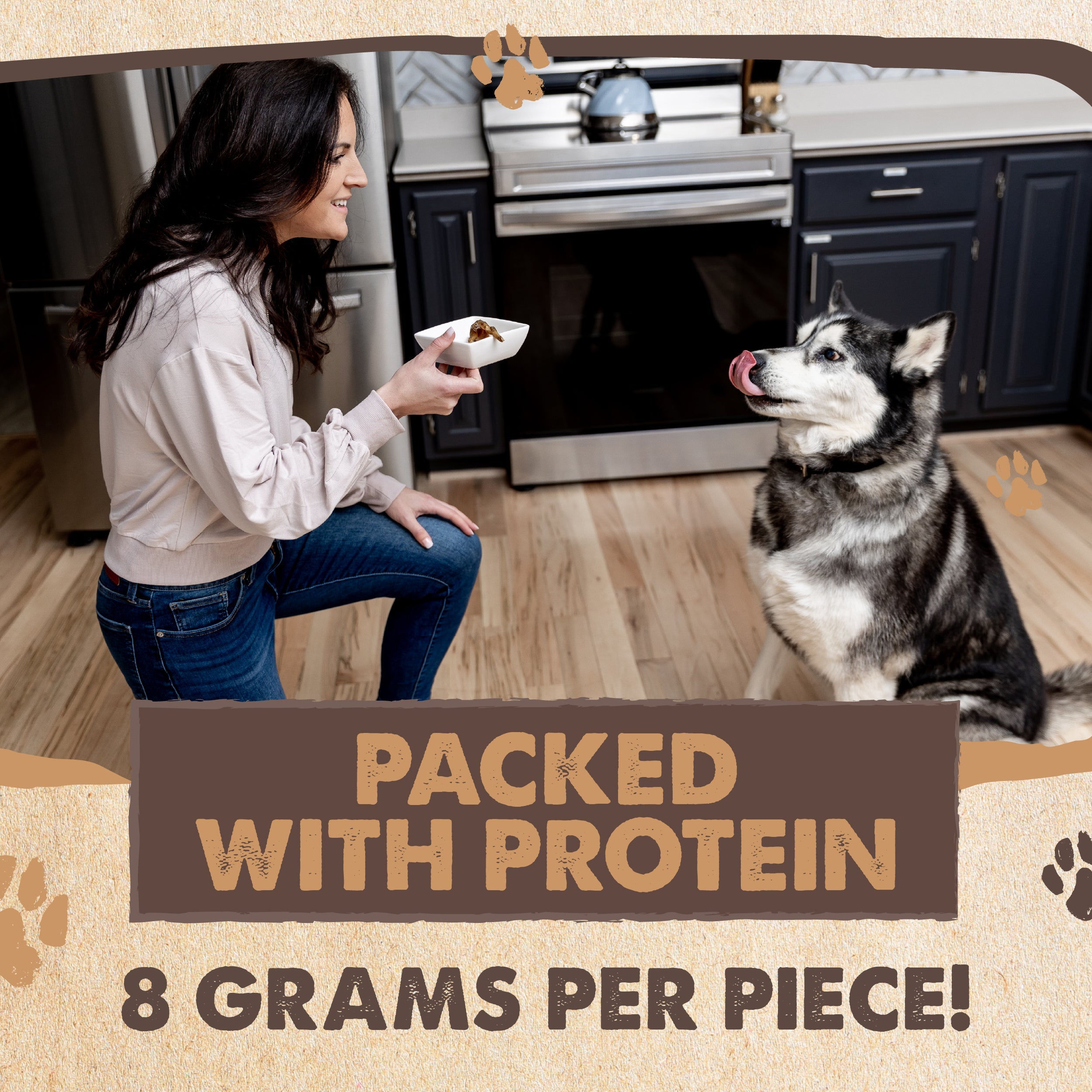 Beef Gullet Jerky Dog Treats, Slow-Dried Single-Ingredient 14 oz Chews for Everyday Rewards source image 5