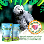 Cookable Parrot Food Blend, Three-Minute Whole-Grain Recipe Featuring Fruit and Vegetables for Daily Feeding source image 5