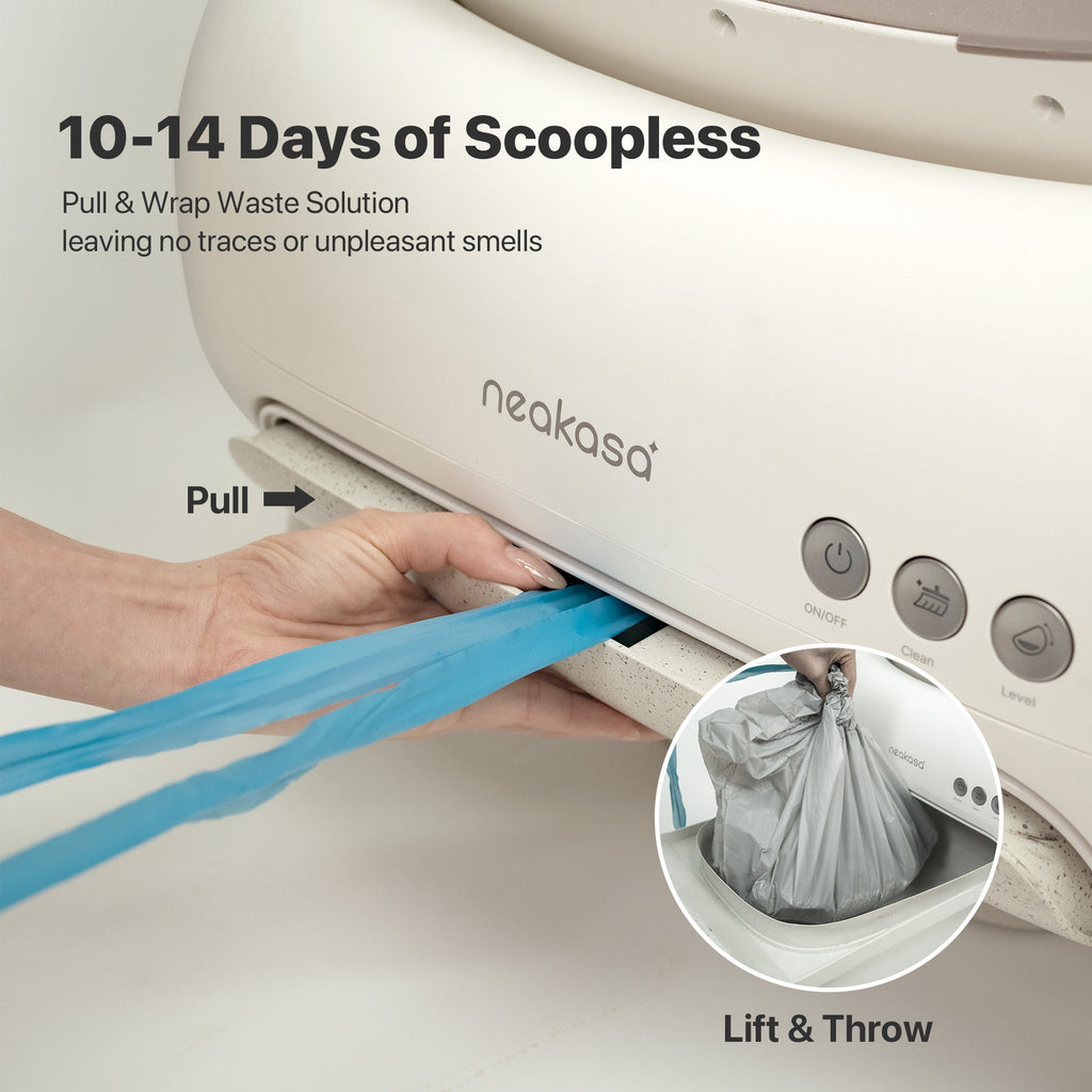 Open-Top Self-Cleaning Cat Litter Box, App-Connected Waste System with Safety Sensors for Cats up to 33 lb source image 5