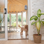 Adjustable Dog Safety Gate for Doorways and Stairs, Fold-Away Steel Design in Three Heights and Width Ranges source image 5