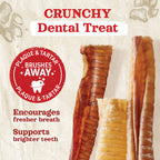 12 Inch Beef Trachea Dog Chews, Single-Ingredient Grass-Fed Treats in an Eight Pack for Supervised Chewing source image 5