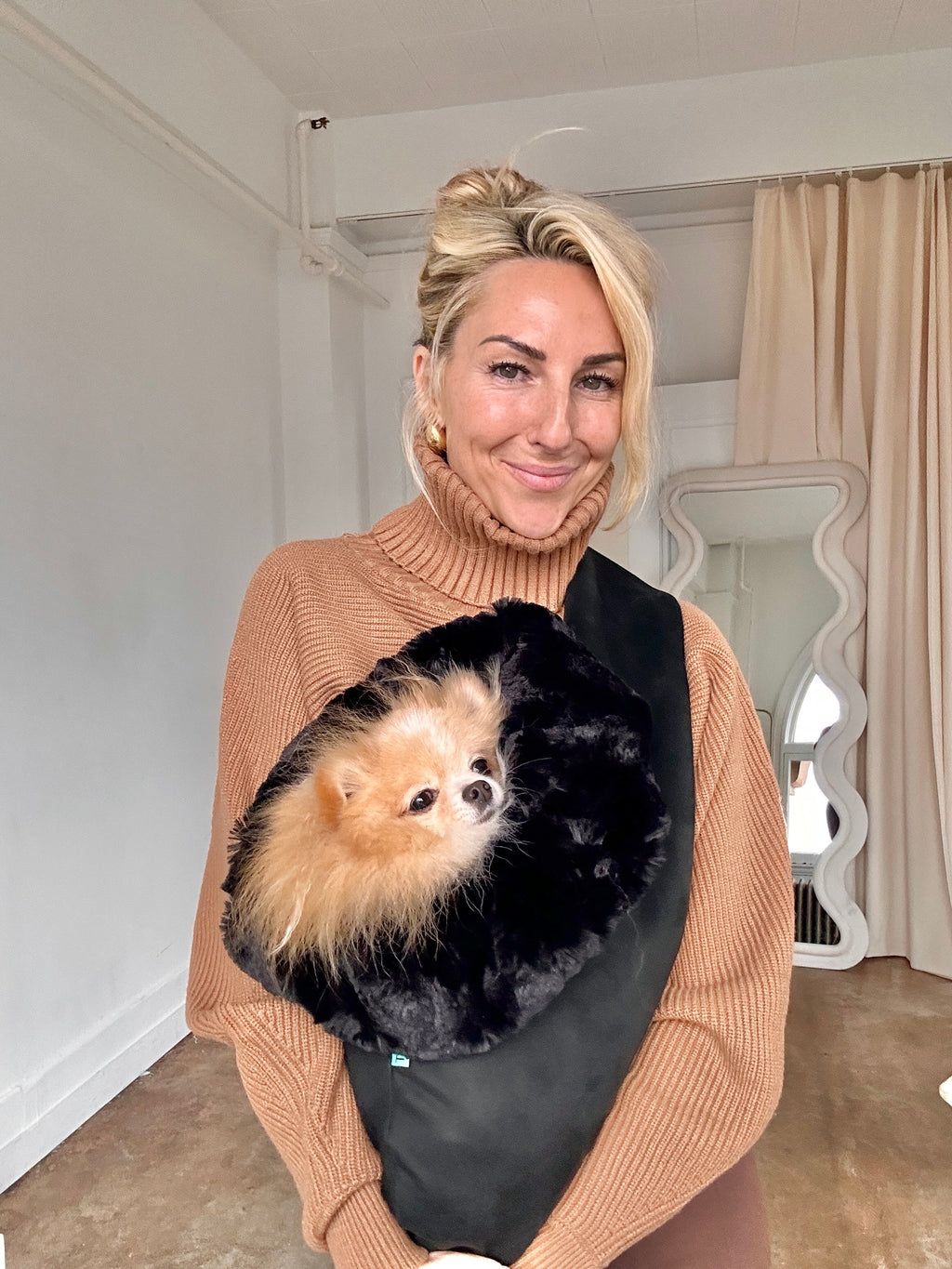 Convertible Dog Snuggle Sac and Travel Bed, Plush Cuddle Cup or Blanket in Two Sizes and Twelve Colors source image 5
