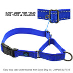 Reflective Martingale Dog Collar, Locking Nylon Clasp Design in Four Prints and Four Adjustable Sizes source image 5