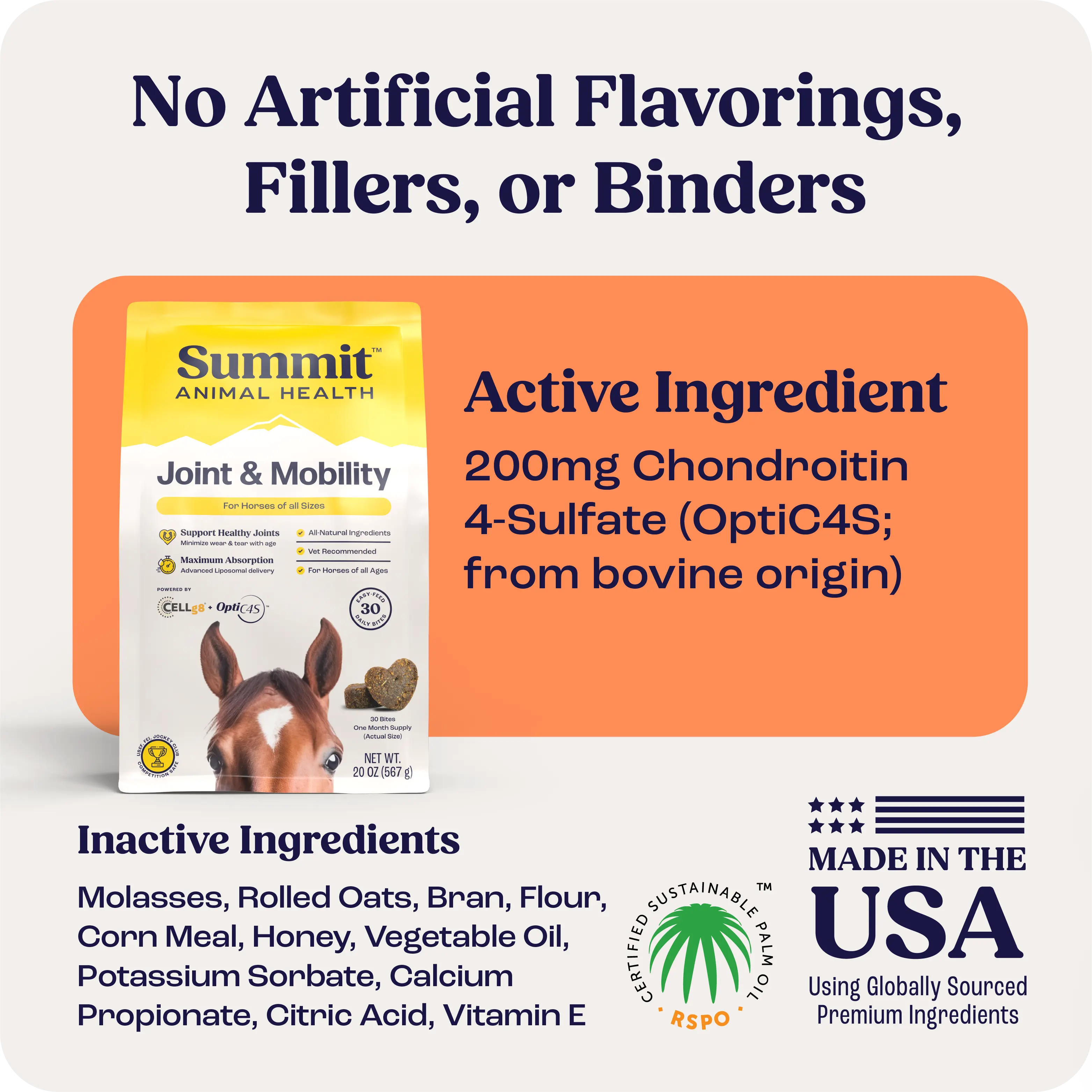Horse Joint Mobility Supplement Bites for Daily Feed Support Using Liposomal Delivery Technology product image 5