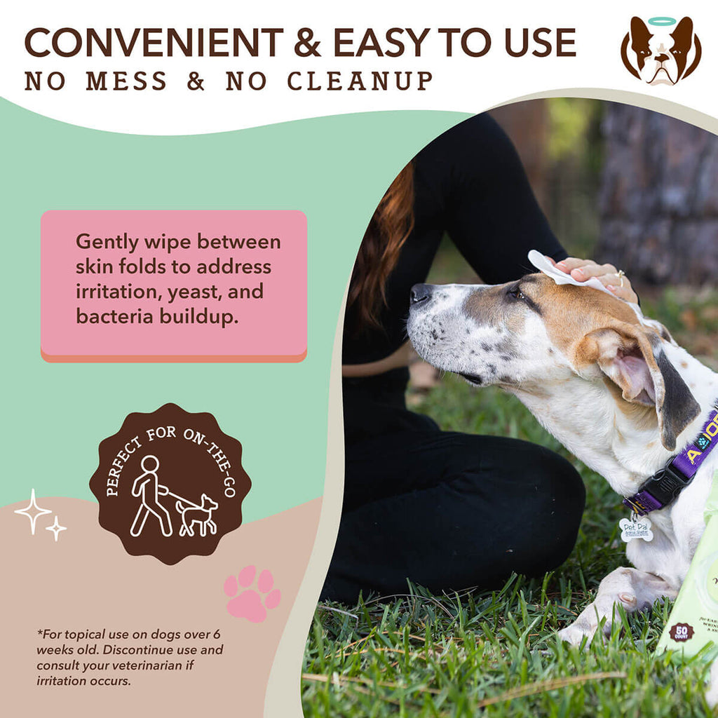 Extra Large Dog Grooming Wipes for Paws, Fur and Skin, Convenient Cleanup Between Regular Baths source image 5