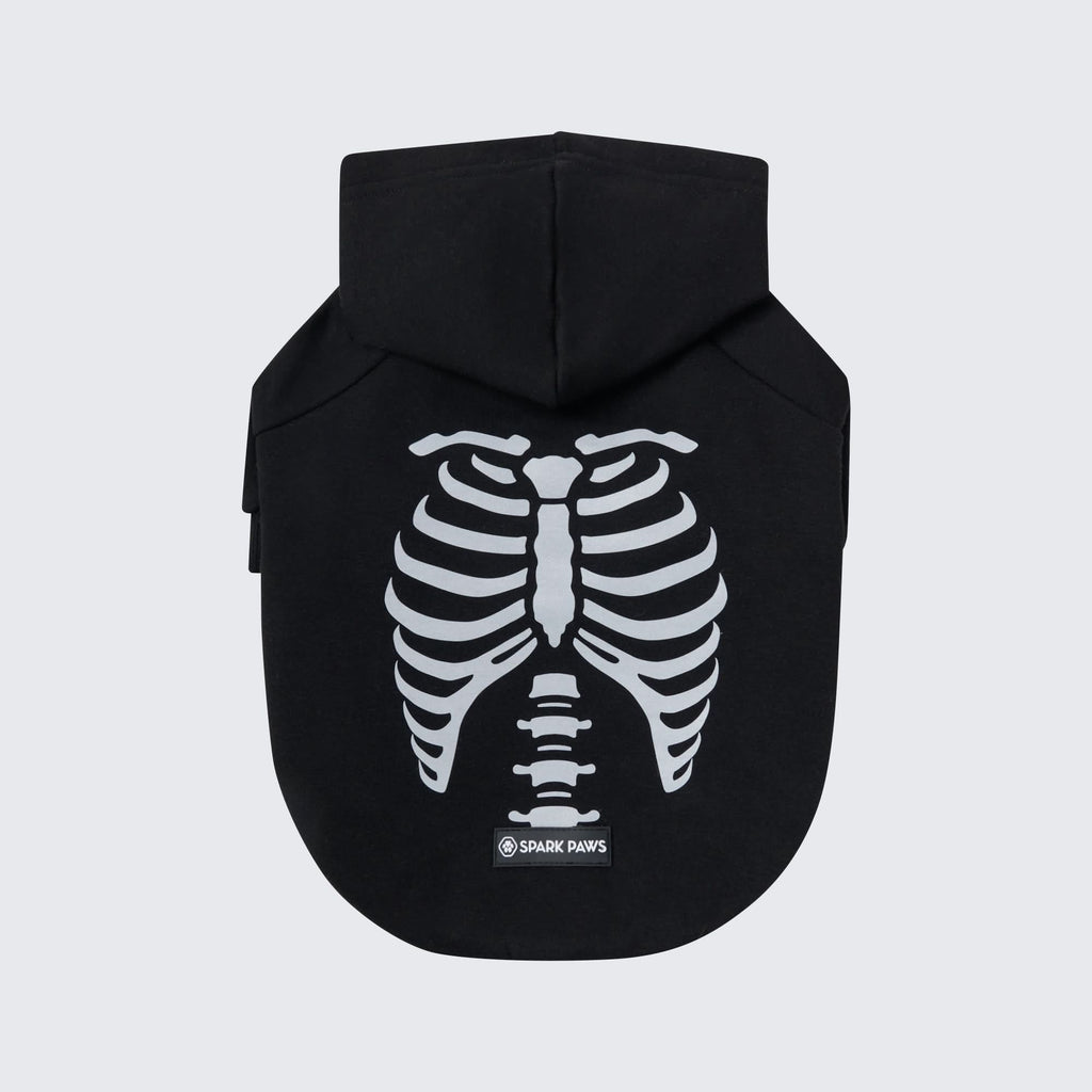 Reflective Skeleton Halloween Dog Hoodie product image 5