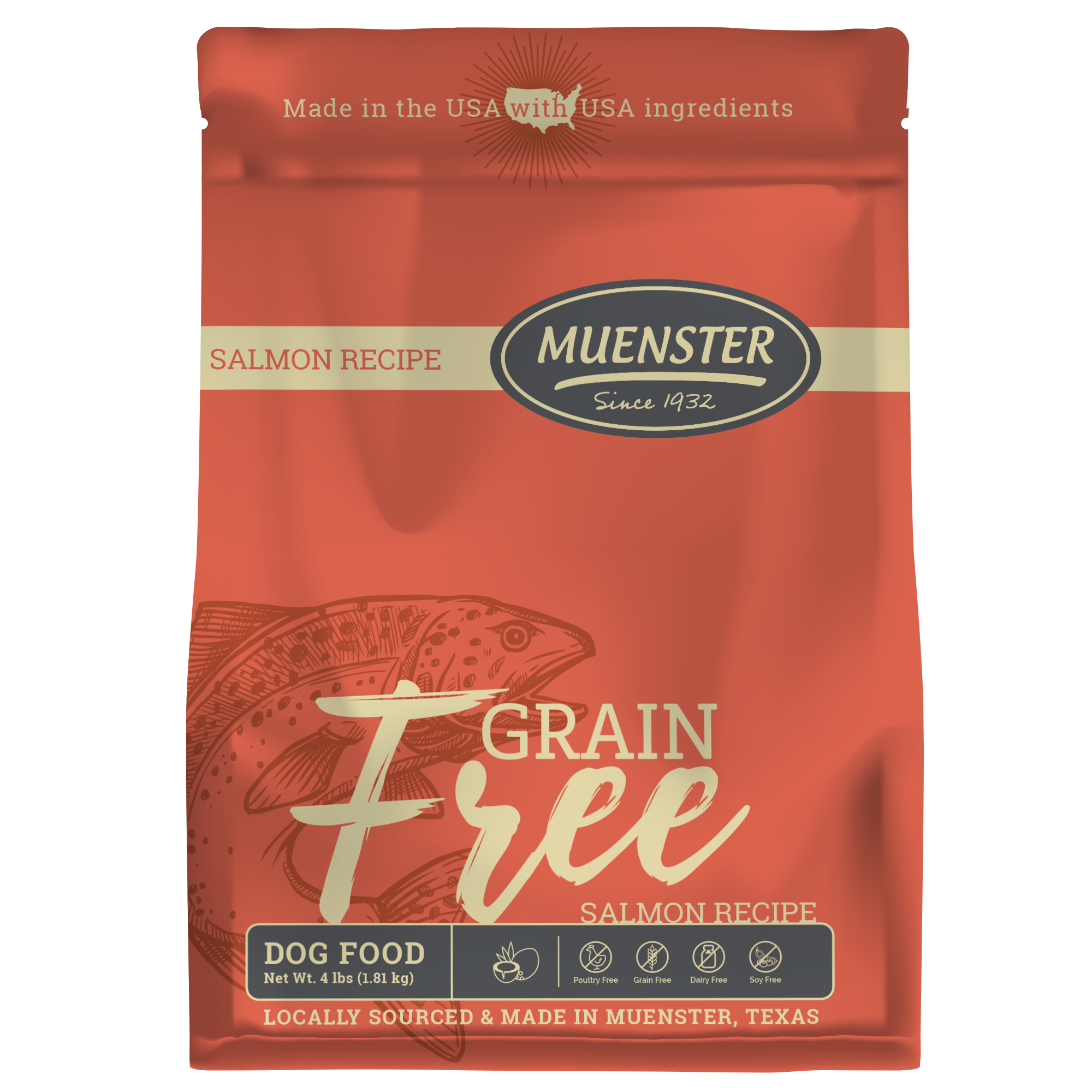 Grain-Free Salmon Dry Dog Food 4 Pound