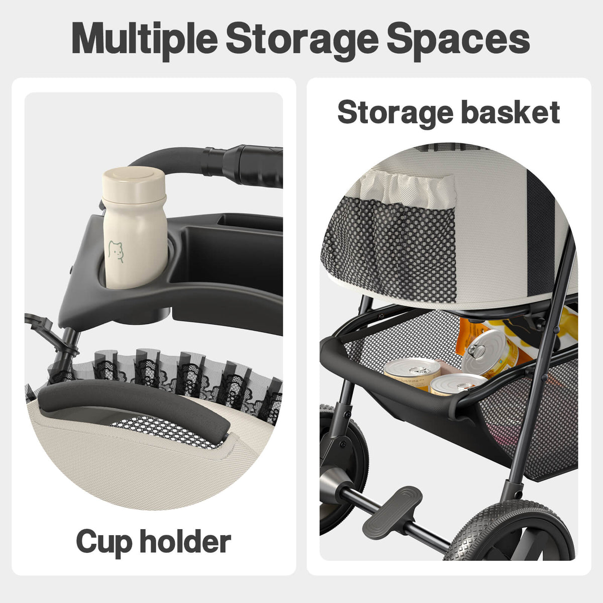 Detachable Carrier Pet Stroller product image 5