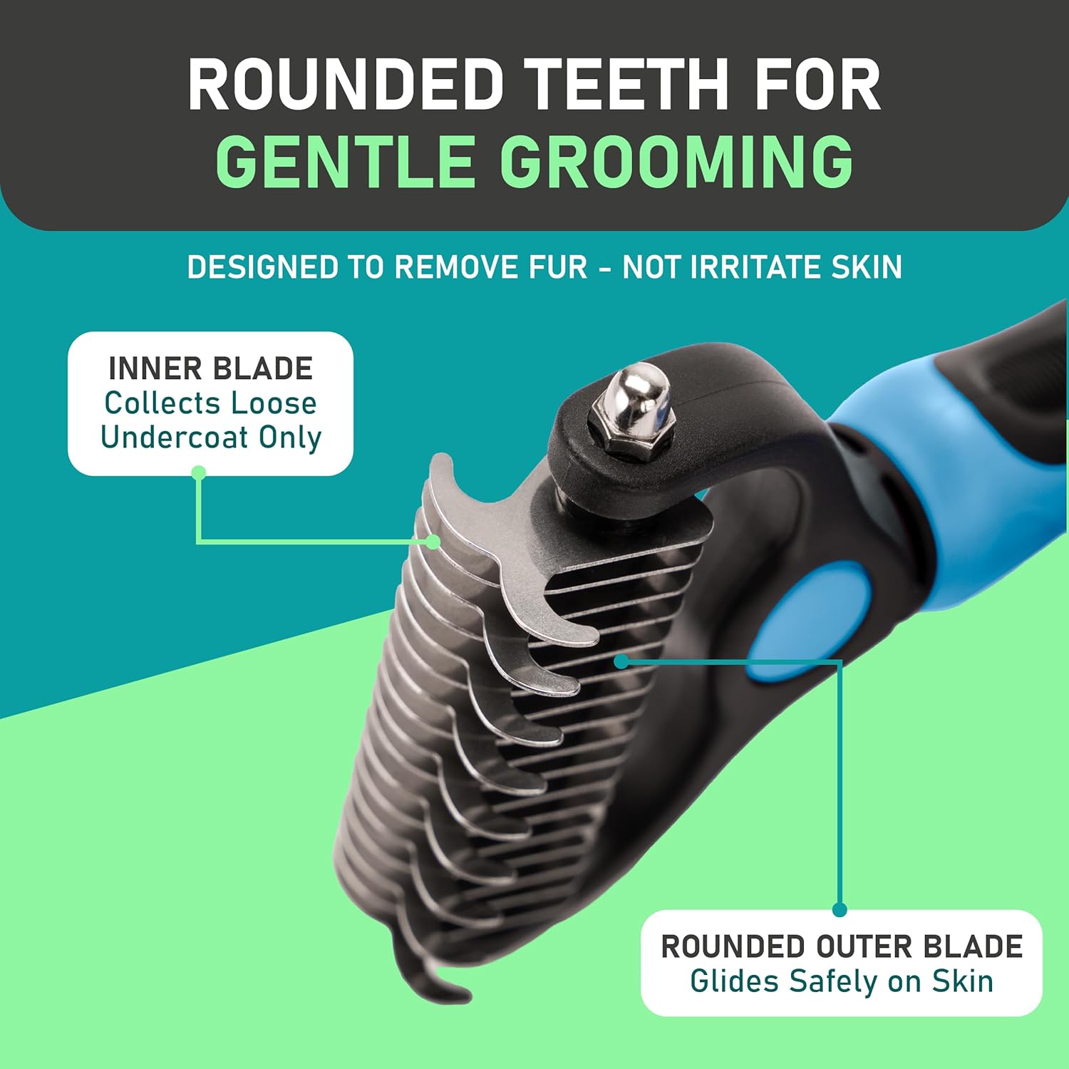Dual-Sided Pet Dematting and Deshedding Brush product image 5