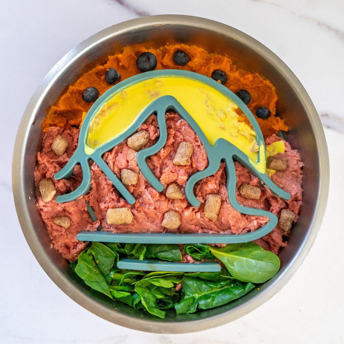 Silicone Slow Feeder Insert for Dog Bowls, Suction-Base Mealtime Puzzle in Two Practical Sizes source image 6
