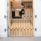 Adjustable Dog Safety Gate for Doorways and Stairs, Fold-Away Steel Design in Three Heights and Width Ranges source image 6