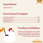 Freeze-Dried Chicken Cat Treats and Meal Topper, Pure Protein Breast Bites for Wet or Dry Food source image 6