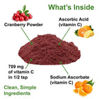 Dog Vitamin C Supplement in Powder or Capsule Form, Cranberry Blend for Daily Mealtime Feeding source image 6