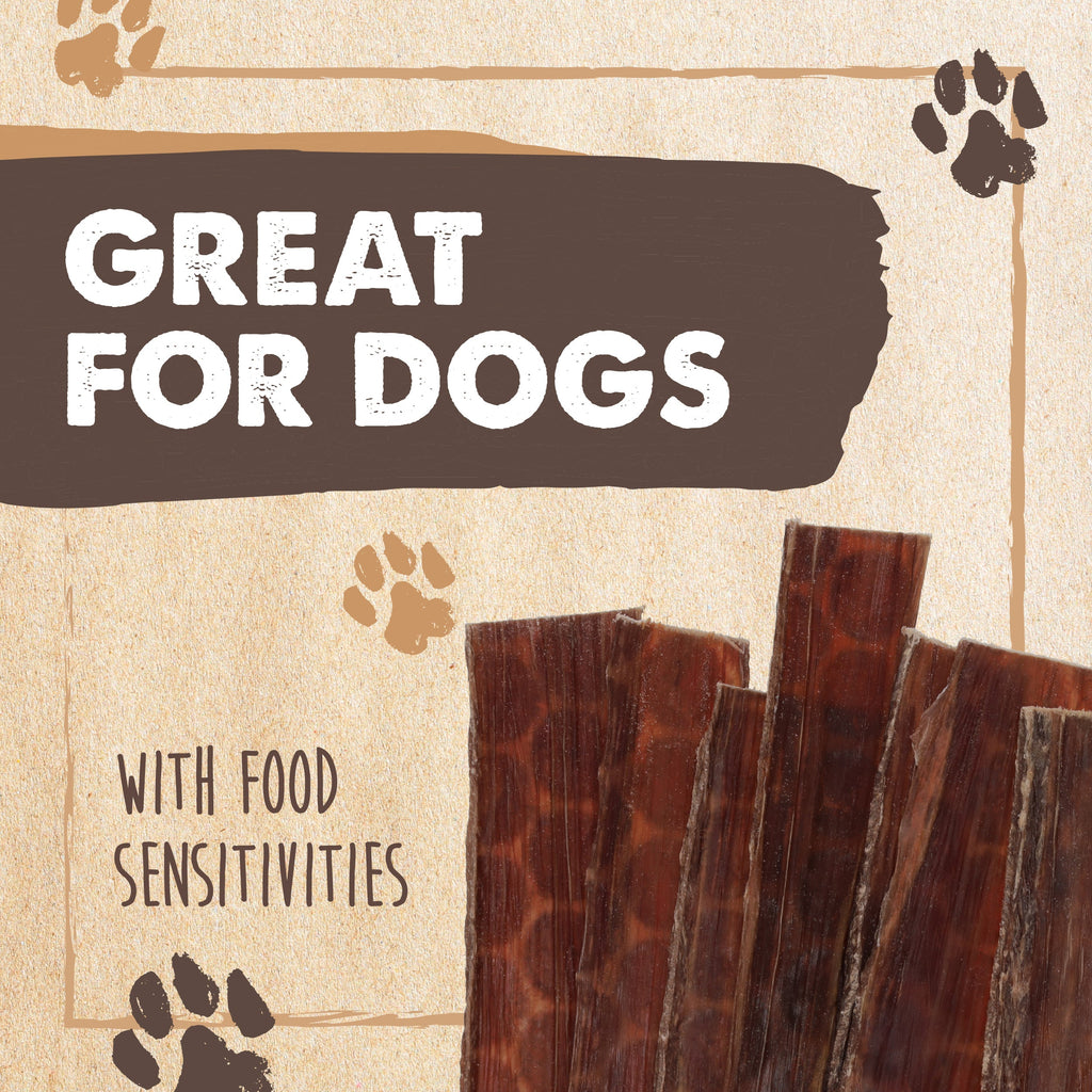 Beef Gullet Jerky Dog Treats, Slow-Dried Single-Ingredient 14 oz Chews for Everyday Rewards source image 6