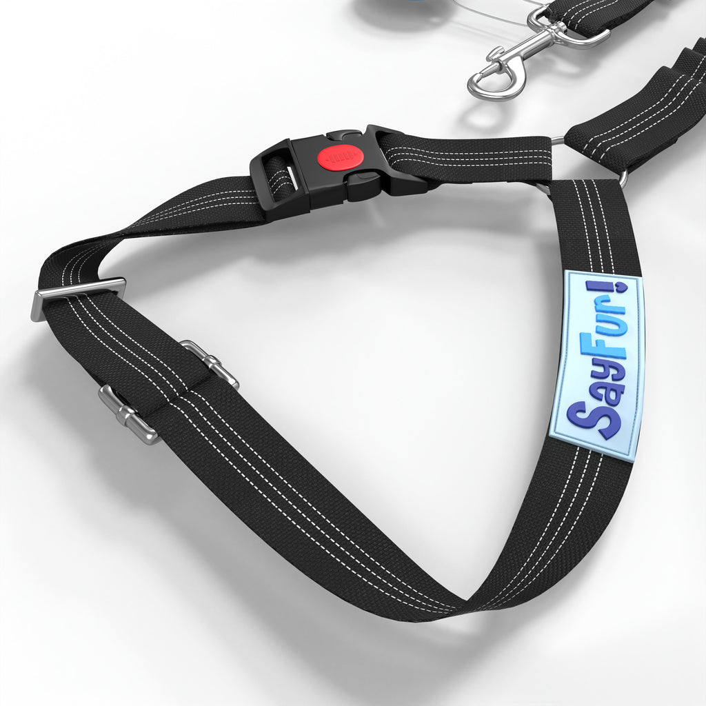 Headrest Dog Seat Belt Restraint for Vehicle Travel with Adjustable Length and Harness Attachment product image 6