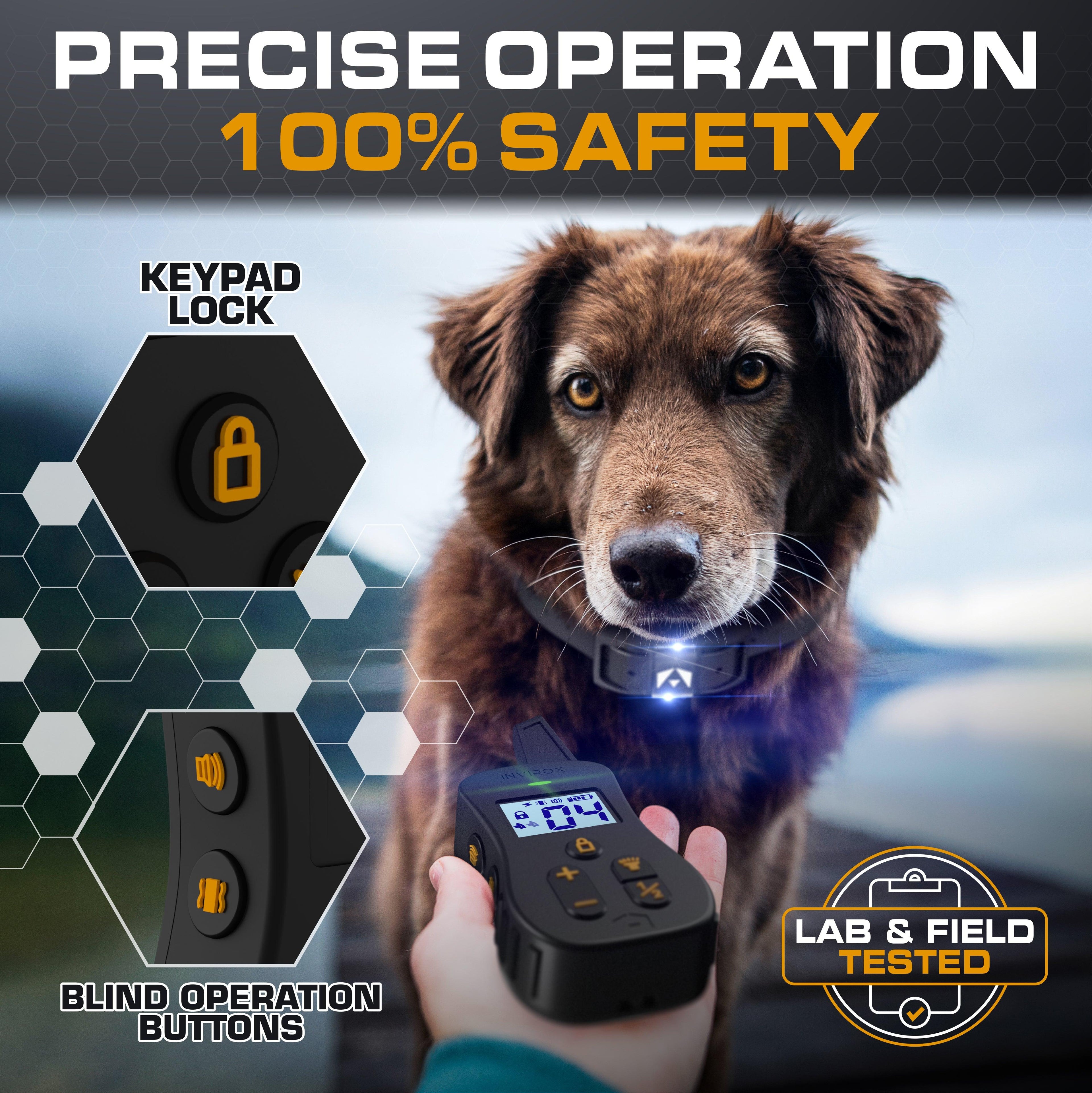 Remote Dog Training Collar for Long-Range Sessions, Waterproof Receiver with 124 Adjustable Levels source image 6