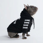Black Reflective Dog Hoodie with Fleece Lining and Leash Opening for Comfortable Cold-Weather Walks product image 6