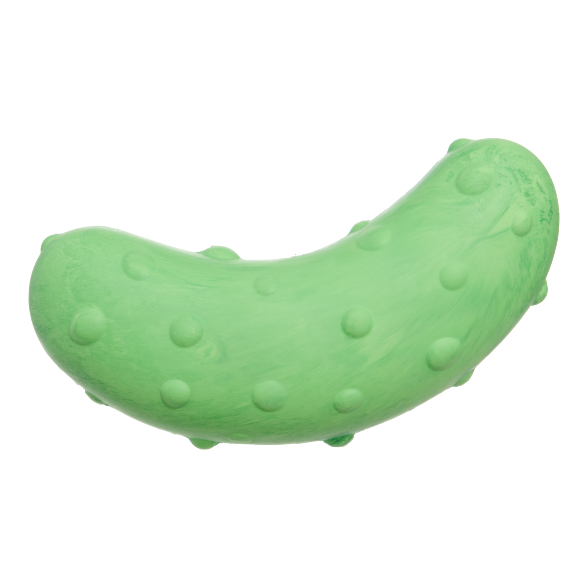 Natural Rubber Pickle Dog Toy for Gnawing and Fetch Play, Squeaky Wobble Design in Three Sizes source image 6