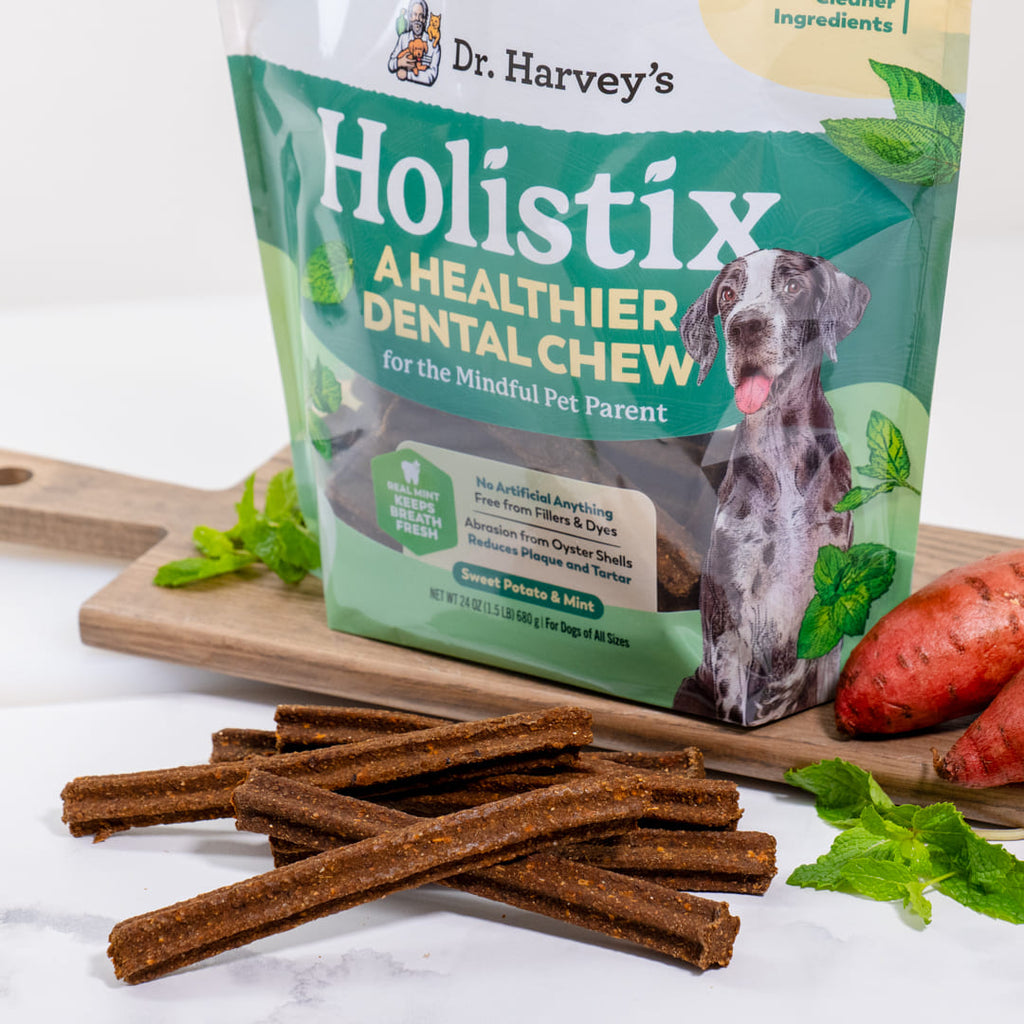 Sweet Potato Dental Chews for Dogs, Mint-Flavored 24 oz Bag for Natural Abrasion and Fresher Breath source image 6