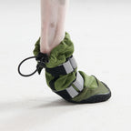 Green Waterproof Dog Rain Boots, Reflective Fleece-Lined Paw Protection for Snow, Salt and Mud source image 6
