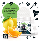Biodegradable Dog Ear Wipes for Daily Cleaning, 100 Pre-Soaked Pads to Remove Dirt, Wax and Odor source image 6