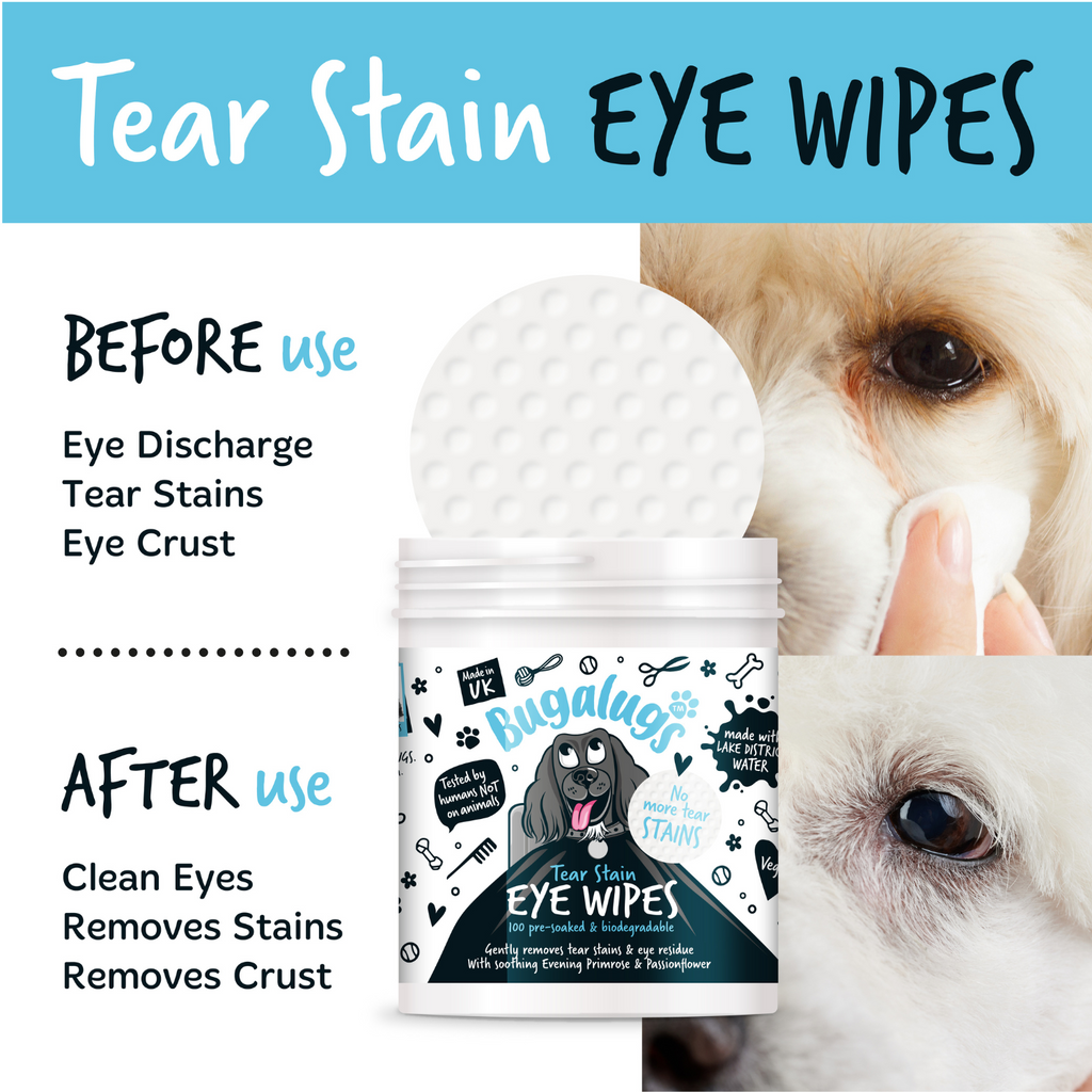 Dog Tear Stain Eye Wipes, 100 Pre-Soaked Textured Biodegradable Pads for Gentle Daily Eye-Area Cleaning source image 6