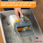 Scoop-to-Bag Cat Litter Scoop for One-Handed Cleanup, Quick-Sift Head and Large-Capacity Bag Bin source image 6