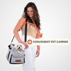 Pet Car Booster Seat and Carrier for Small Pets, Convertible Travel Basket with Safety Tether and Pillow source image 6