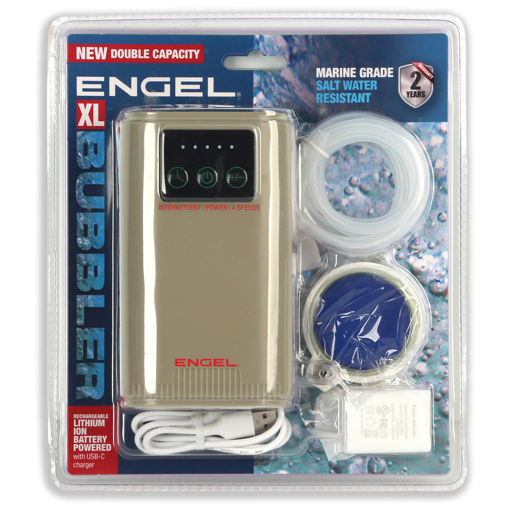 Rechargeable Live Bait Aerator Pump for Large Buckets, Dual Magnetic Motors with Up to 72-Hour Runtime source image 6