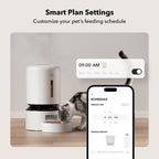 WiFi Automatic Pet Feeder, 5 Liter Timed Food Dispenser with App Scheduling and Single or Dual Bowls source image 6