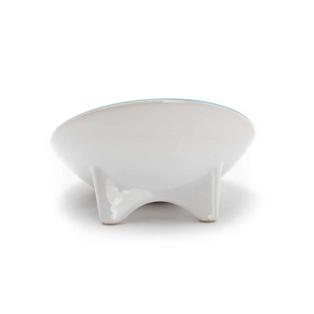 Tilted Ceramic Cat Bowl with Wide Oval Shape for Whisker-Friendly Wet and Dry Food Mealtimes source image 6