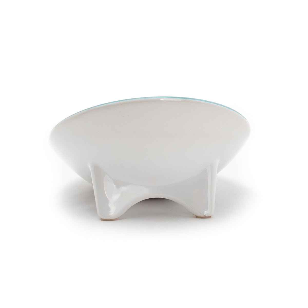 Tilted Ceramic Cat Bowl with Wide Oval Shape for Whisker-Friendly Wet and Dry Food Mealtimes source image 6