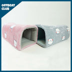 Guinea Pig Plush Play Set for Daily Hideaway and Rest Time, Three-Piece Package in Pink or Gray source image 6