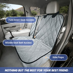 Split Rear Seat Dog Cover for Fold-Down Seats, 54-Inch Waterproof Non-Slip Protector in Four Colors source image 6